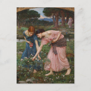 Cartão Postal Reunir Ye Rosebuds Enquanto Pode - Waterhouse