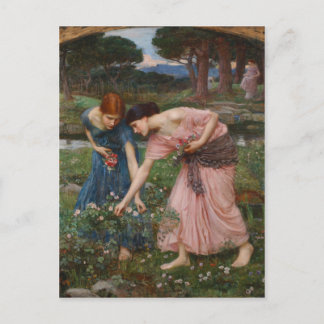 Cartão Postal Reunir Ye Rosebuds Enquanto Pode - Waterhouse