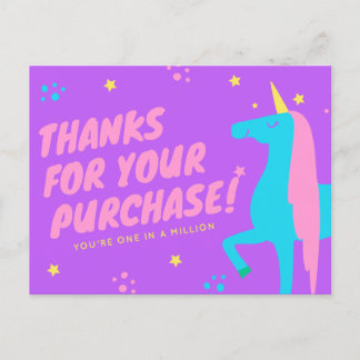 Cartão Postal Revendedor De Poshmark Obrigado Cartões!