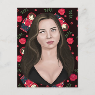 Cartão Postal Revirar os Olhos