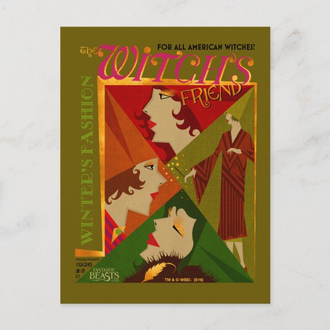 Cartão Postal Revista de novembro Amigo da Bruxa (Frente)