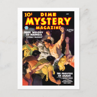 Cartão Postal Revista Dime Mystery (julho de 1935)