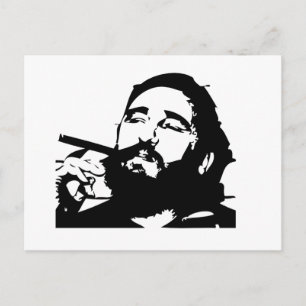 Cartão Postal Revolução cubana de Castro Fidel