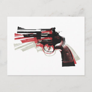 Cartão Postal Revolver em branco