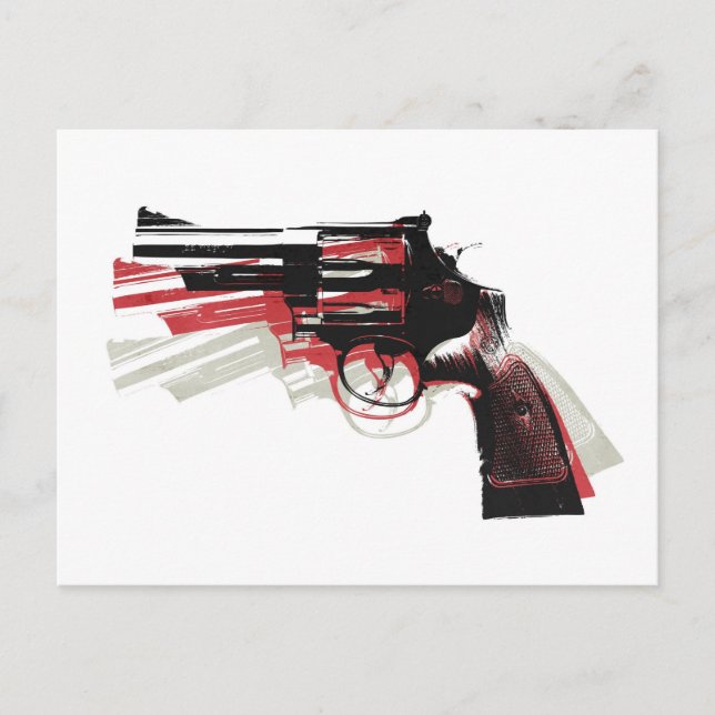 Cartão Postal Revolver em branco (Frente)