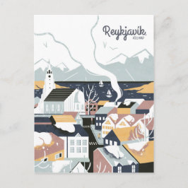 Cartão Postal Reykjavik, Islândia,