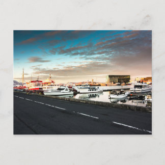 Cartão postal Reykjavik Marina Islândia