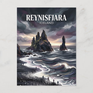 Cartão Postal Reynisfjara Islândia