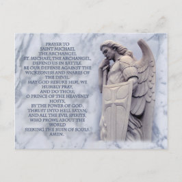 CARTÃO POSTAL REZA PARA O SANTO MICHAEL ARCHANGEL
