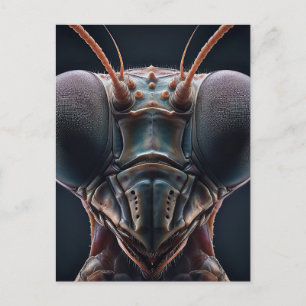 Cartão Postal Rezando Mantis Fechar Macro