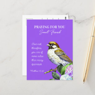 Cartão Postal Rezando Por Seu Amigo Doce