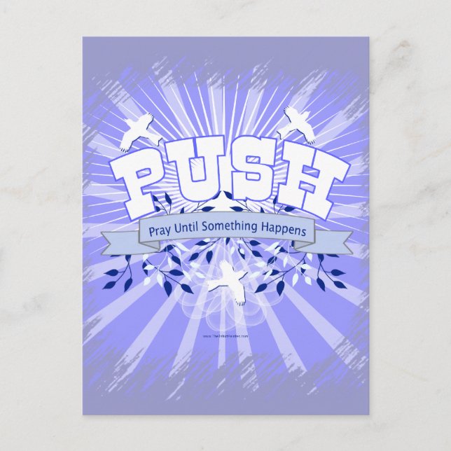 Cartão Postal Reze Até Que Algo Aconteça (Frente)