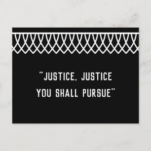 Cartão Postal RGB Lace Collared Justice, Justice U Deve Prossegu