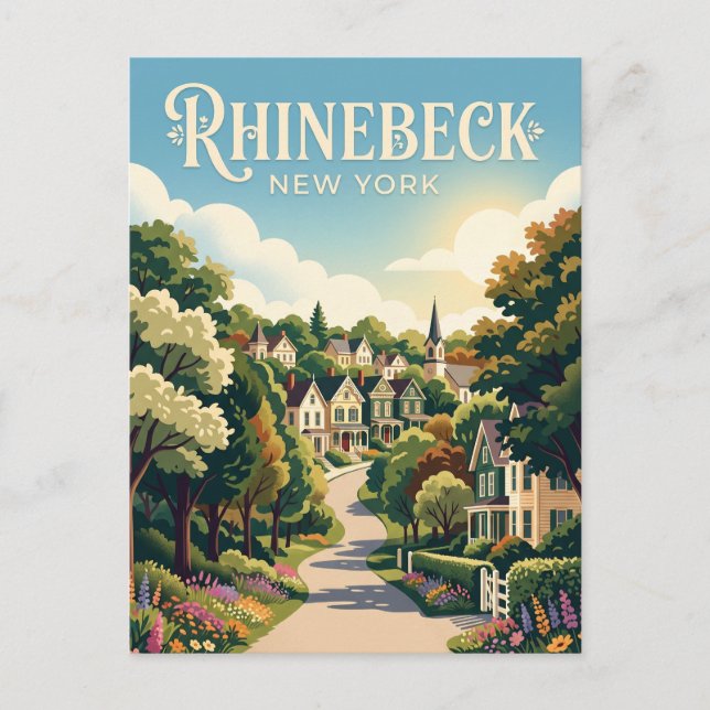 Cartão Postal Rhinebeck EUA (Frente)