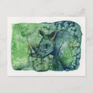 Cartão Postal Rhino