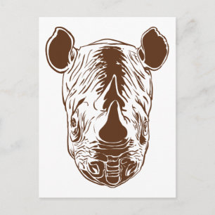 Cartão Postal Rhino