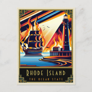 Cartão Postal Rhode Island Art Deco