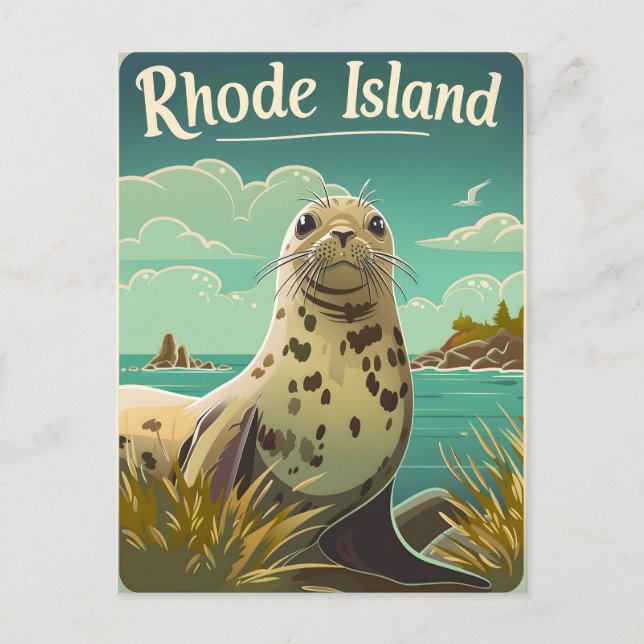 Cartão Postal Rhode Island Seal (Frente)