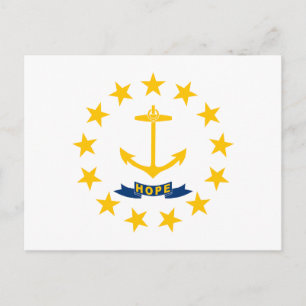 Cartão Postal Rhode Island State Flag