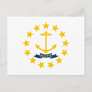 Cartão Postal Rhode Island State Flag