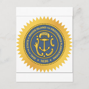 Cartão Postal Rhode Island State Seal