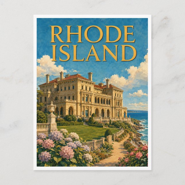 Cartão Postal Rhode Island The Breakers GeoSaga (Frente)