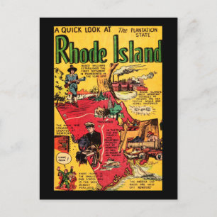 Cartão Postal Rhode Island The Plantation State