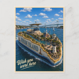 Cartão Postal Rhode Island | Wish You Were Here | Série de Estad