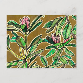 Cartão Postal Rhododendron Azalea Flores de primavera Esquema Fl