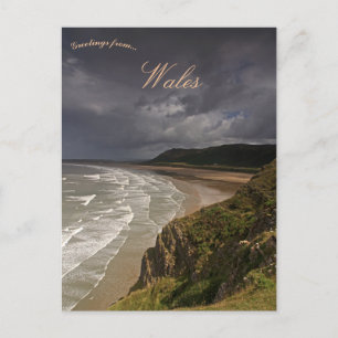 Cartão postal Rhossili Bay Wales