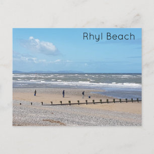 Cartão Postal Rhyl Beach