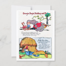 Cartão Postal Rhyme - Georgie Porgy, Little Boy Blue