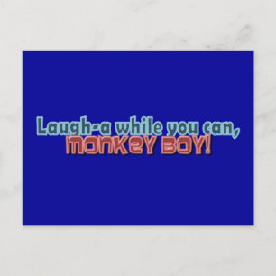 Cartão Postal Ria Enquanto Você Pode Design De Macaco
