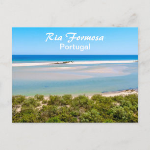 Cartão Postal Ria Formosa no Algarve em Portugal