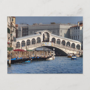 Cartão Postal Rialto Bridge Veneza Itália