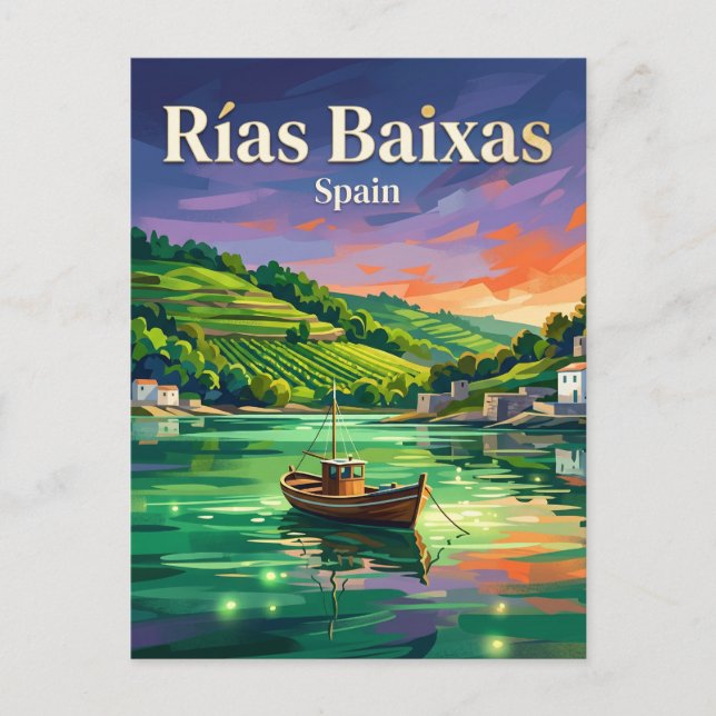 Cartão Postal Rías Baixas Espanha (Frente)