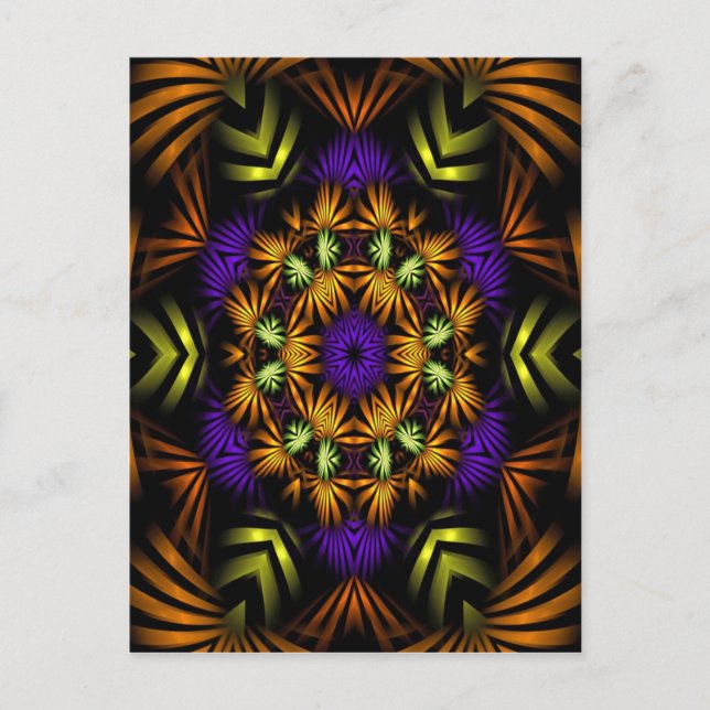 Cartão Postal Ribbon Mandala (Frente)