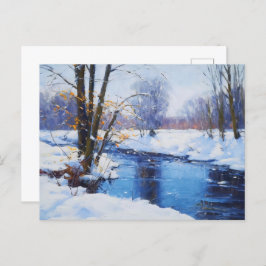 Cartão Postal Ribeirinhos congelados na paisagem de Havelland