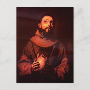 Cartão Postal Ribera, Jos? de Hl. Franz von Assisi 1643 Techniiq