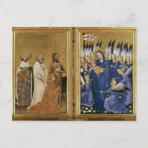 Cartão Postal Richard II Apresentado à Virgem e Criança
