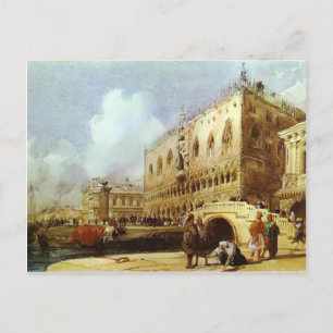 Cartão Postal Richard Parkes Bonington-O Palácio do Cachorro, V