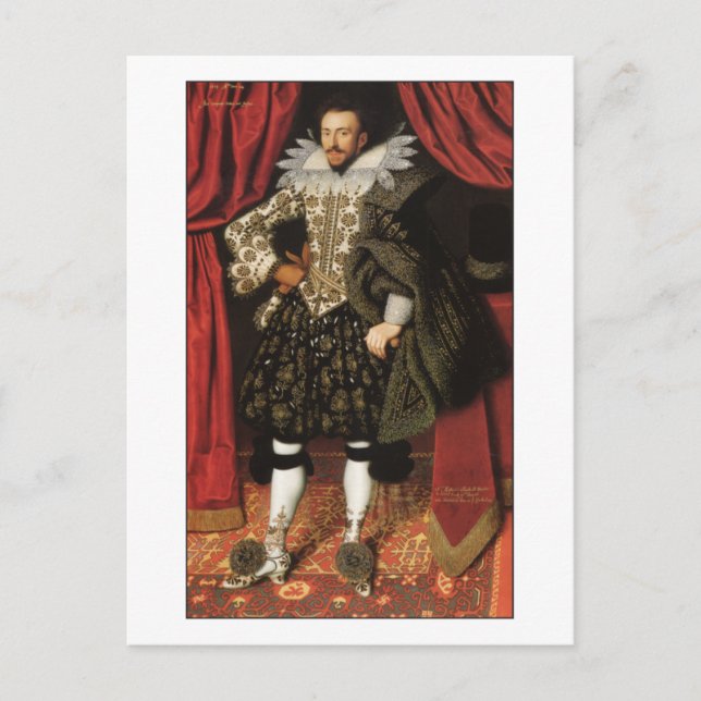 Cartão Postal Richard Sackville por William Larkin (Frente)