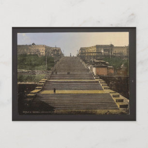 Cartão Postal Richelieu Stair, Odessa, Rússia (ou seja, Ucrâni