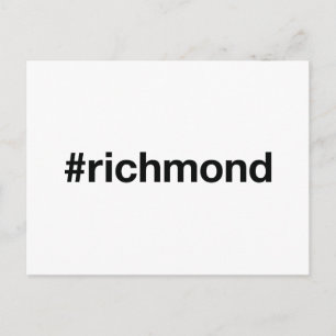 Cartão Postal RICHMOND Hashtag