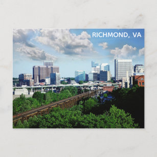 Cartão Postal Richmond Virginia City Skyline Viagem Photo