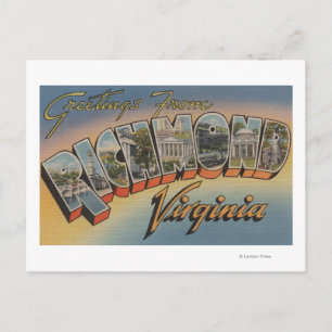 Cartão Postal Richmond, Virginia - Letra Grande Cenas 2