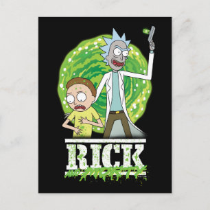 Cartão Postal RICK E MORTY™   Abertura Verde
