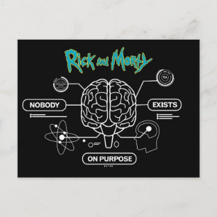 Cartão Postal RICK E MORTY™   Fazer download do cérebro de backu