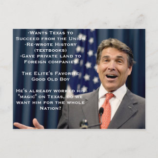 Cartão Postal Rick Perry para Presidente!?!?!?!
