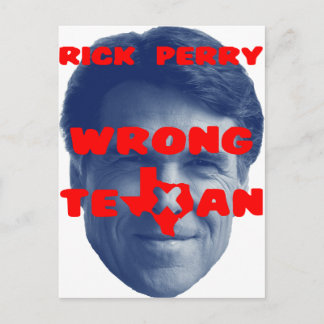 Cartão Postal Rick Perry - Texano Errado
